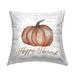 Stupell Industries Happy Harvest Rustic Pumpkin Outdoor Printed Pillow by Yass Naffas Designs | 18 H x 18 W x 7 D in | Wayfair plb-408_osq_18x18