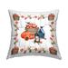 Stupell Industries Autumn Harvest Apples & Pumpkins Outdoor Printed Pillow by Emma Leach in Brown/Orange/Red | 18 H x 18 W x 7 D in | Wayfair