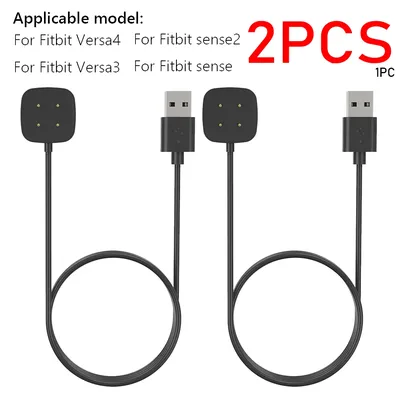 2/1PCS Für Fitbit Versa 3 / 4 Smart Uhr Ersatz USB Ladekabel Adapter Für Fitbit Gefühl 2 ladegerät