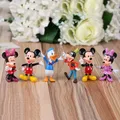 6 teile/satz Disney Figuren Mickey Maus Minnie Maus Clubhaus Geburtstag Party Kuchen Dekoration PVC