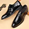 Business Männer Schuhe Patent Leder Mann Brogues Schuhe Für Mann Kleid Schuh Müßiggänger Spitz Männlichen Mokassins Plus Größe Schuhe für Männer