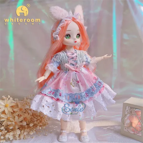1/6 Anime Puppe Gesicht 30CM Bjd Puppe 23 Beweglichen Gelenk Puppen Mode Kleid DIY Spielzeug Puppen