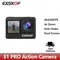 4k 60fps Action-Kamera exskof e1 pro wifi 4x Zoom Motorrad Fahrrad helm wasserdichte Kamera Sport