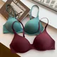 Soutien-gorge push up en coton pour femmes sous-vêtements de couleur pure soutien-gorge