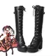 DRapidly A LIVE Tokisaki Kurumi Nightmare Cosplay Chaussures Bottes Jeu Anime Halloween Rainbow