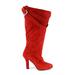 Sportmax Boots: Red Solid Shoes - Women's Size 38 - Closed Toe