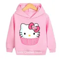 Sweat à capuche Hello Kitty pour enfants sweat-shirt chaud pour enfants vêtements pour filles