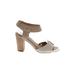 Elaine Turner Heels: Gray Shoes - Women's Size 6 1/2