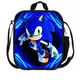 Sonic Anime Cartoon Lunch Bag School Bag Lightening Zipper Beautiful Mochila Boys and Girls