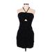 American Eagle Outfitters Casual Dress - Bodycon Halter Sleeveless: Black Dresses - Women's Size Medium