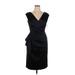 Maggy London Casual Dress - Party V-Neck Sleeveless: Black Print Dresses - New - Women's Size 16