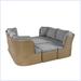 Red Barrel Studio® Cabreras 8 - Person Outdoor Seating Group w/ Cushions Wood in Gray | 29 H x 76 W x 38 D in | Wayfair