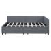 Latitude Run® Upholstered Daybed w/ 2 Storage Drawers, Wood | Full/Double | Wayfair 670E6A1957D34F4AA4409C9FCA89D8D1