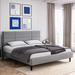 Latitude Run® Strong Bed Frame w/ Upholstered Headboard & Wooden Slats Support in Gray | Queen | Wayfair 4B7FE9B1F1924A3ABF10FD24354A5DC2