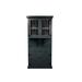 Red Barrel Studio® Rustic Farmhouse Corner Dining Hutch & Buffet, Black Finish, Solid Wood in Blue | Wayfair 9CE2536F6B014E748D2AAAA430CEE6C1