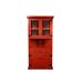 Latitude Run® Jahaad Sideboard w/ Bar Hutch, Solid Wood in Red | 79 H x 39.25 W x 19.5 D in | Wayfair 6334F6544B4C43CAB0AA84C6B3675886