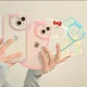 Sanrio Hello Kitty Pink Cat Face Mobile Phone Case for Iphone 13 11 12 14 15 Xsmax Xr 7 8 Plus