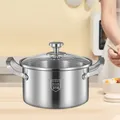 Soup Pot Cookware Portable Works Nonstick Pan Cooking Tools Stockpot with Lid Kitchen Pot for Home