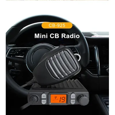 ANYSECU CB925 AM/FM MINI CB Radio 25.615-30.105Mhz 8W Hand-held Car Mini Radio Meter Amateur Mobile Radio
