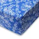 Blue Flower Mattress Cover with Zipper Dust-proof Bed Protector Soft Fitted Sheet for Single Bed