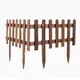 6pcs Garden Fence Rot Proof Wood Picket Edging Fence Outdoor Courtyard Flower Lawn Grass Fence