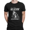 Steve Perry Men T Shirt Journey The Band Novelty Tees Short Sleeve Round Neck T-Shirts Cotton