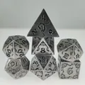DND Dice Set Dragon and Dungeon Dice D&D Dice Set with Box RPG Role Playing Metal Dice Polyhedral