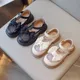 Girls Princess Sandals Children Love Breatheable Lace Mesh Elegant Shoes with Bow Kids Sweet Leather