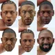 1/6 Men Solider Head Sculpt Basketball Player Head Carving Accessory Fit 12Inch HT EB Action Figure