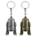 Star Wars 3D Robot R2-D2 Keychain Jewelry Spaceship Mechanic Pendant Keyrings For Men Boys