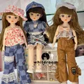 30CM Bjd Doll Starry Blue Eyes 1/6 23 Movable Jointed Dolls Fashion Dress DIY Toy Dolls with Shoes