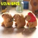 1/2/4/6PCSPP Cotton Net Red Lovely Cute Cute Capybara Water Dolphin Pendant Plush Toy Doll Bag Charm