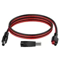 DC 5.5mm x 2.1mm Power Male Plug Cable with DC 8mm Adapter Compatible with Anderson Powerpole for