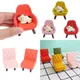 1:12 Dollhouse Miniature Soft Sofa Stool With Cat For Doll Mini Furniture Toys Dollhouse Pretend