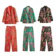 Taop&Za 2024 Early Spring New Product Women's Fashion and Leisure Northeast Big Flower Suit Coat