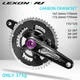 LEXON Full Carbon Road Cranksets Superlight 375g 29mm Spindle 167.5/170/172.5/175MM Full Carbon