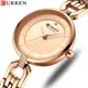 Rose Gold Watches Women CURREN Luxury Simple Quartz Bracelet Wrist Watch Women Watch Style Stainless