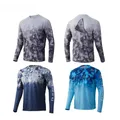 Fishing Shirt Summer Long Sleeve Clothes Fish Gear Green Sportswear Outdoor Jersey Jacket UPF 50