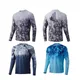 Fishing Shirt Summer Long Sleeve Clothes Fish Gear Green Sportswear Outdoor Jersey Jacket UPF 50