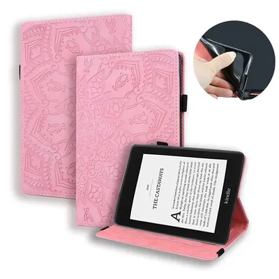 3D Flower Embossed for Kindle Paperwhite 4 10 Case 2018 e-Book e-Reader Cover for Funda Kindle