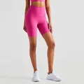 RIB Lulu Workout Gym Biker Shorts donna pantaloncini sportivi a vita alta Anti-sudore Fitness