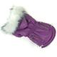 Chien Chat Manteaux Couleur Pleine Mode Le style mignon Casual Quotidien Extérieur L'hiver Vêtements pour Chien Vêtements pour chiots Tenues De Chien Doux Noir et Violet Noir Vert Costume pour fille