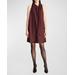 Grayson Satin Scarf Mini Shift Dress