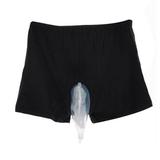 Men s Washable Incontinence Diaper Pants Urinary Incontinence Wearing Leg Tied Urine Bag(Small)