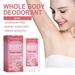 Leodye Whole Body Deodorant Smooth Solid Stick Invisible Deodorant Cream Acidified Body Wash Mini & Deodorant Wipes