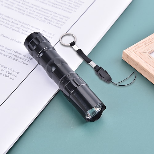 LED-Mini-Taschenlampe, tragbare, wasserdichte, ultrahelle Taschenlampe mit Batterie, tragbare Taschenlampe für Camping, Wandern, Angeln Image