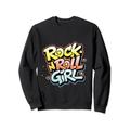 Rock n Roll Girl 50er Jahre Rock n Roll Mädchen Outfit Musik V8 Sweatshirt