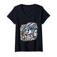 Damen Speedy Rabbit Racer - T-Shirt mit ausgefallener Grafik T-Shirt mit V-Ausschnitt