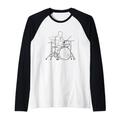 Schlagzeuger Zeichnung Drummer Musikinstrument Raglan