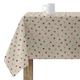 Nappe enduite anti-taches 100% coton Beige 300x180 cm